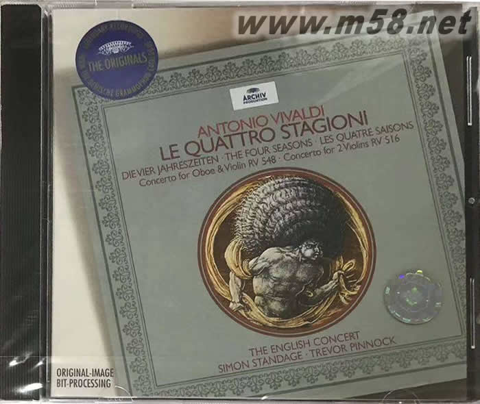 維瓦爾第:四季 Simon Standage & Trevor Pinnock - Vivaldi: The Four Seasons LE QUATTRO STAGIONI CD 大禾花版專輯正面圖片