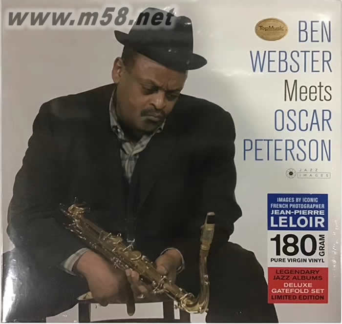 兩位爵士大師的相遇 BEN WEBSTER MEETS OSCAR PETERSON 薩克斯與鋼琴 黑膠 限量版專輯正面圖片