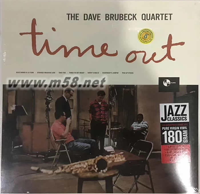 爵士四重奏 TIME OUT 黑膠專輯正面圖片