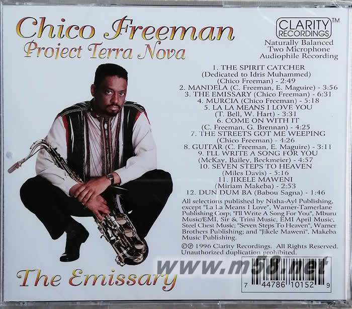 The Emissary 爵士昔士風(fēng)使者專輯背面圖片