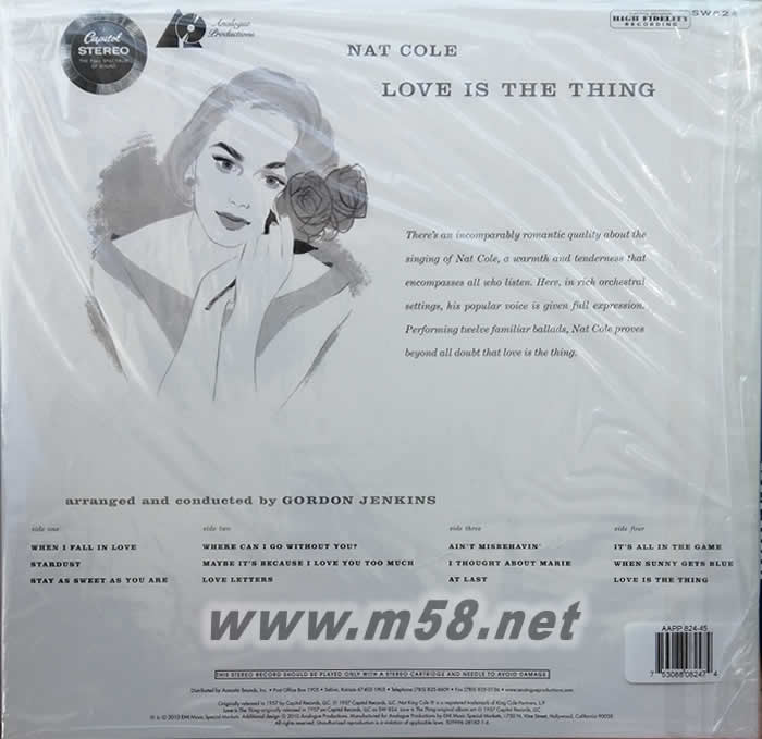 Love Is the Thing 愛是事兒 180g 45RPM LP 立體聲名盤 黑膠黑膠背面圖片