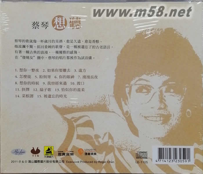 想聽(TIS 1:1 直刻碟16S)專輯背面圖片