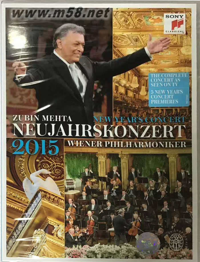 New Year’s Concert 2015 維也納新年音樂會(huì)DVD(歐版)DVD正面圖片