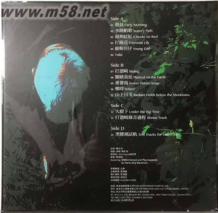 山下田美 180g 33RPM LP 黑膠黑膠背面圖片
