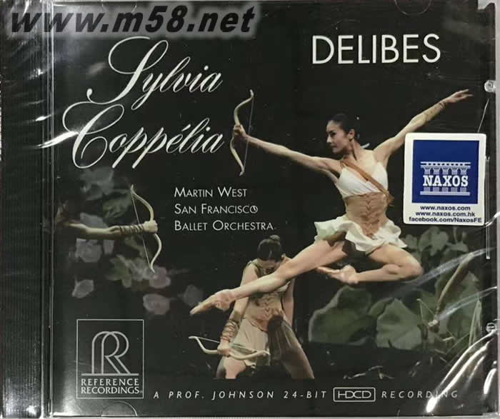 DELIBES 德利布 二部芭蕾舞組曲 SYLVIA, COPPELIA 芭蕾舞劇「西兒薇亞」與「柯碧莉亞」( HDCD )專輯正面圖片