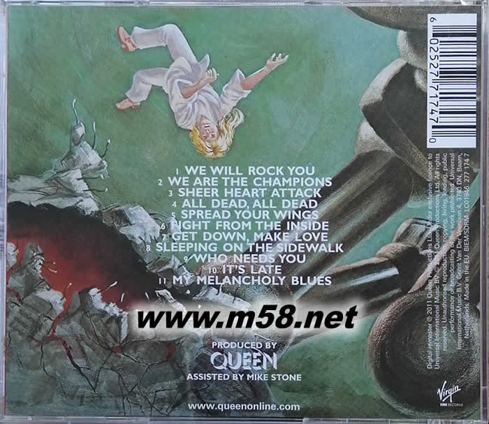 NEWS OF THE WORLD專輯背面圖片