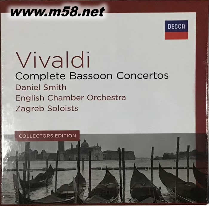 瓦爾第 巴松管協(xié)奏曲全集 COMPLETE BASSOON CONCERTOS 5CD套裝專輯正面圖片