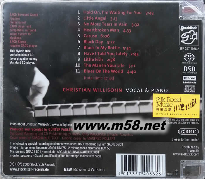 HOLD ON(請等一等) SACD專輯背面圖片