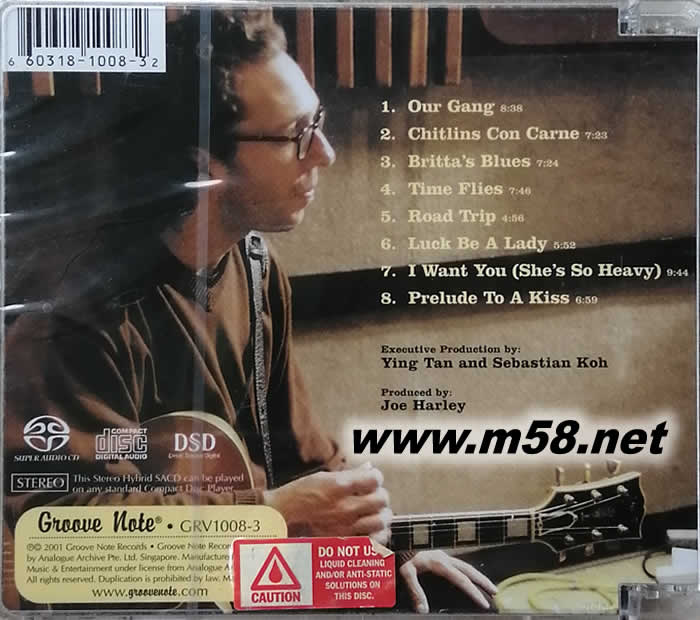 小頑童 Our Gang 爵士三重奏 SACD專輯背面圖片