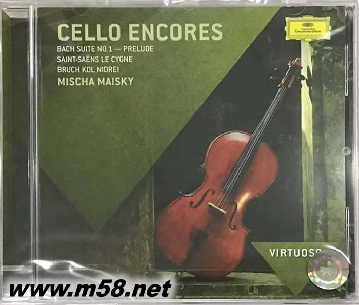 CELLO ENCORES 巴赫 大提琴安可組曲 VIRTUOSO大師系列專輯正面圖片