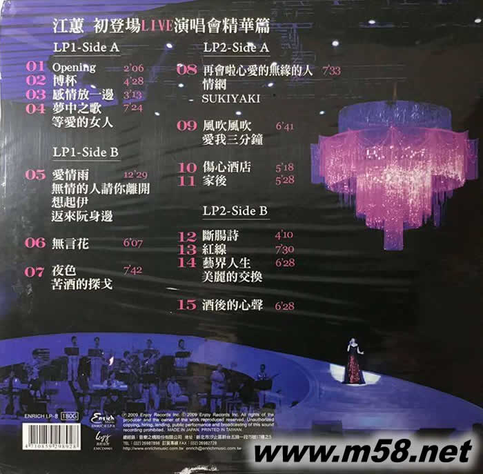 初登場 黑膠專輯背面圖片