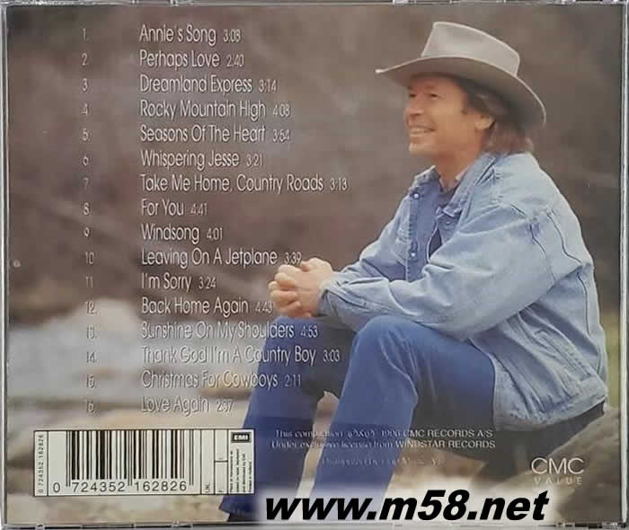 LOVE AGAIN 傳頌金曲 鄉(xiāng)村民謠專輯背面圖片