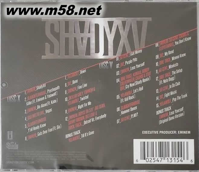 SHADYXV專輯背面圖片