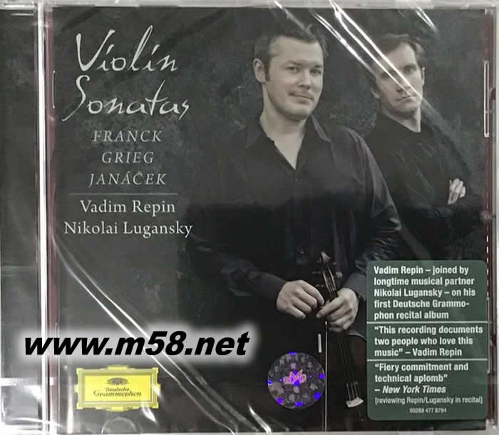 雷賓 雅納切克,格里格,法蘭克 小提琴奏鳴曲Vadim Repin - Franck Greig ,Janacek:Violin Sonatas專(zhuān)輯正面圖片