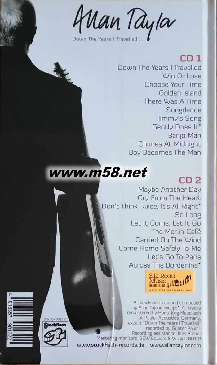 DOWN THE YEARS TRAVELLED 這些年我游歷過的……精裝版專輯背面圖片