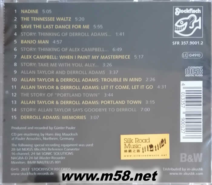 融合的背后Behind the Mix 民謠專輯背面圖片