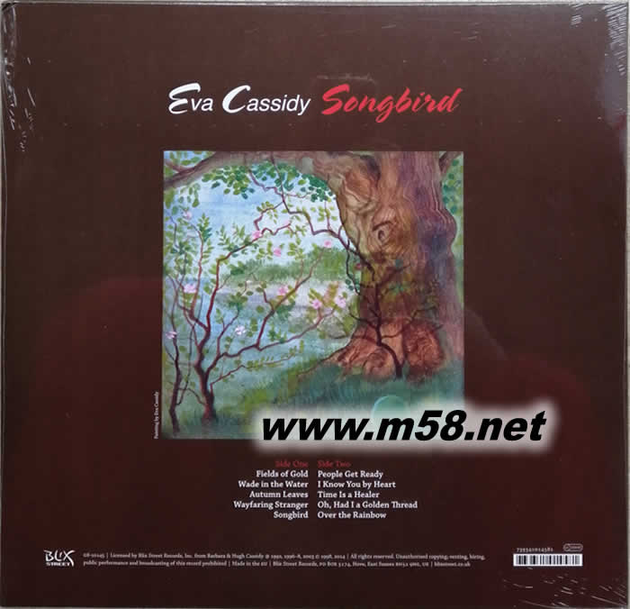 SONGBIRD 黑膠專輯背面圖片