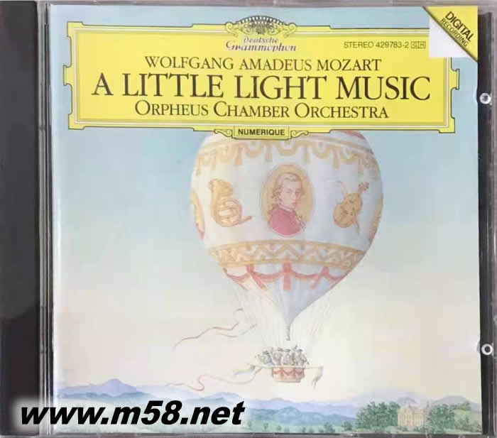 莫扎特的輕音樂MOZART A LITTLE LIGHT MUSIC專輯正面圖片