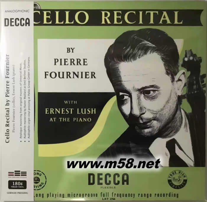Cello Recital 大提琴演奏會 (180g LP)黑膠專輯正面圖片