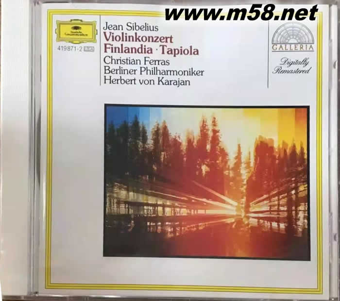 西貝柳斯:小提琴協奏曲 & 芬蘭頌 Sibelius: Violin Concerto & Finlandia (西德版)專輯正面圖片