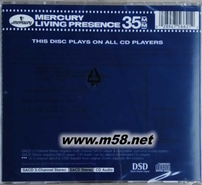 SCHUMANN CELLO CONCERTO STARKER舒曼,拉羅 圣桑 大提琴協奏曲 SACD專輯背面圖片