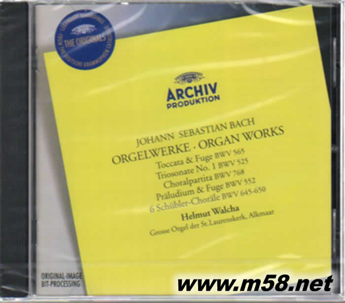 ORGAN WORKS 巴哈:管風(fēng)琴作品集 大禾花版專輯正面圖片