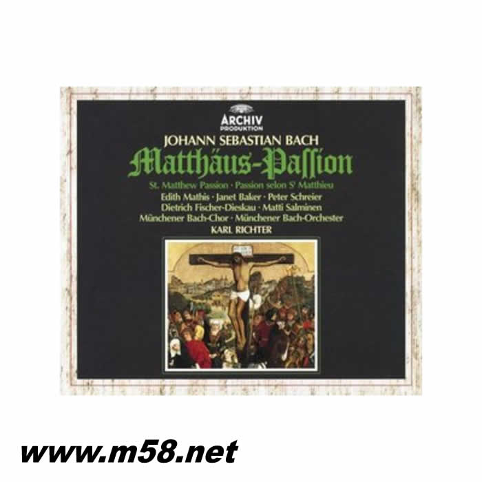 卡爾 李希特指揮 巴赫:馬太受難曲 Karl Richter - Bach:St. Matthew Passion 3CD套裝專輯正面圖片