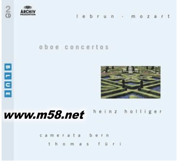 海因茨·霍利格 & 托瑪斯·弗瑞 - 勒布倫 & 莫扎特:雙簧管協奏曲 雙CD專輯正面圖片