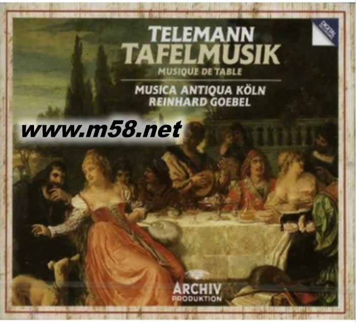 雷恩哈德 戈貝爾 - 泰勒曼:塔費爾音樂 Musica Antiqua Koln & Reinhard Goebel - Telemann: Tafelmusik (4CD套裝)專輯正面圖片