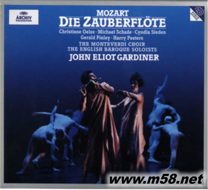 約翰 艾略特 加迪納 - 莫扎特:魔笛 John Eliot Gardiner - Mozart:Die Zauberflöte 雙CD專輯正面圖片