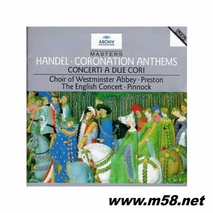 HANDEL CORONATION ANTHEMS亨德爾:加冕贊美歌專輯正面圖片