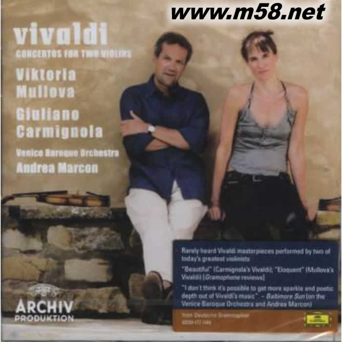 維多利亞 穆洛娃 & 安德烈 馬爾肯 - 維瓦爾第:雙小提琴協奏曲集 Viktoria Mullova & Andrea Marcon - Vivaldi: Concertos For Two Violins專輯正面圖片