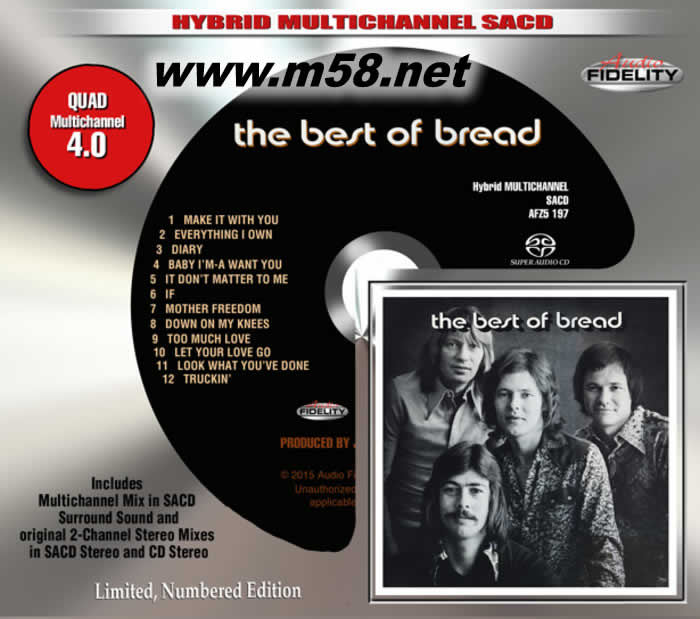 最好的BREAD面包合唱團(tuán) The Best of Bread SACD專輯正面圖片