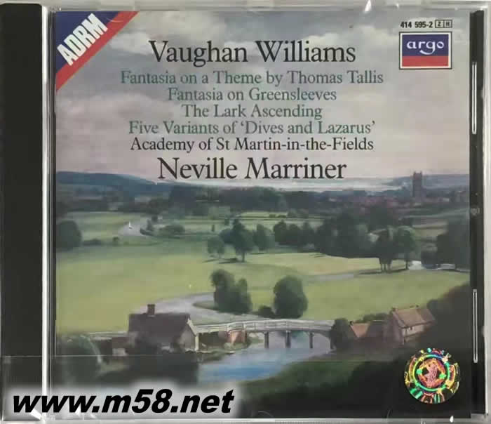 沃恩·威廉斯:綠袖子幻想曲 Vaughan Williams:Fantasia On Greensleeves專輯正面圖片