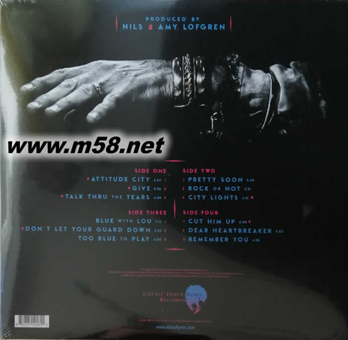 尼爾斯洛夫格林 Blue With Lou 藍調 180g 33RPM LP 黑膠專輯背面圖片