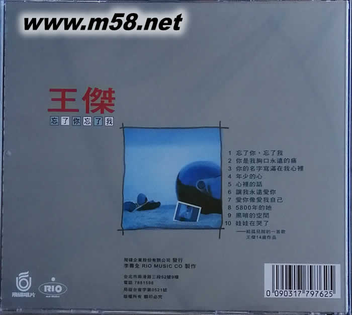 忘了你忘了我專輯背面圖片