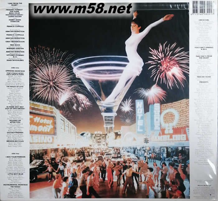 One From the Heart 黑膠專輯背面圖片