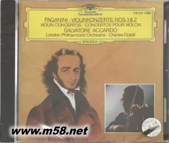 VIOLIN CONCERTOS NOS. 1 & 2 第一、二號小提琴協奏曲 CHARLES DUTOIT專輯正面圖片