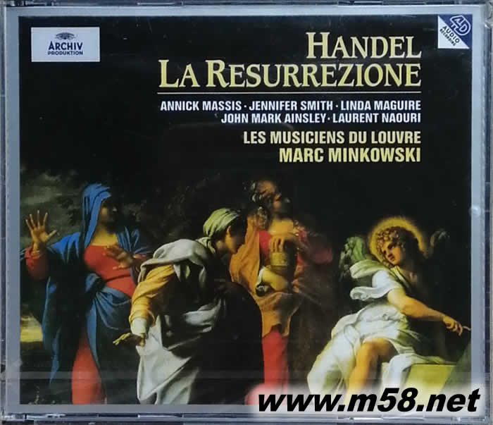 HADEL:LA RESURREZIONE/MARC MINKOWSKI 韓德爾:歌劇 復活專輯正面圖片