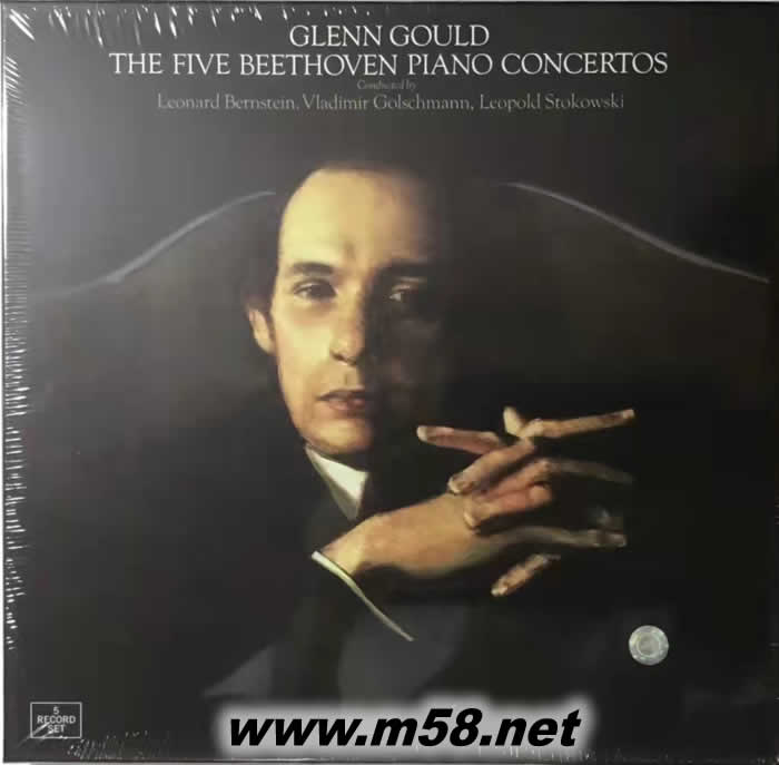 Beethoven : The FIVE Piano Concertos 貝多芬五大鋼琴協奏曲全集 (5LP黑膠套裝)專輯正面圖片
