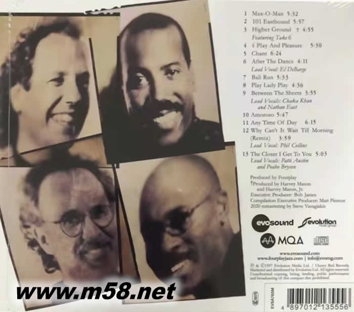 爵士四人行 Best of Fourplay 2020 Remastered (MQACD)專輯背面圖片