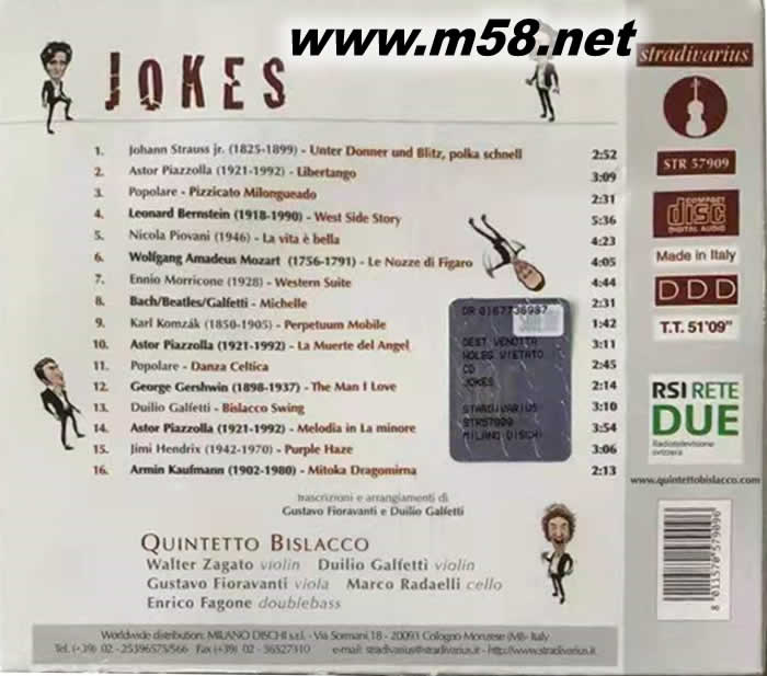 Jokes 鬼馬五重奏 (3)專輯背面圖片