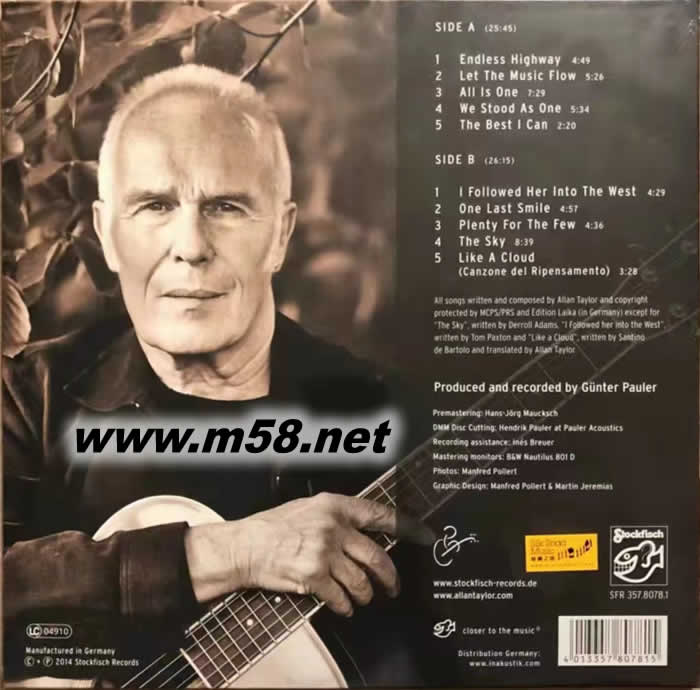 一即是全部 All Is One 180g 33RPM LP 黑膠專輯背面圖片