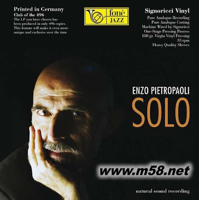 爵士低音大提琴獨奏 Enzo Pietropaoli Contrabasso Solo 黑膠專輯正面圖片