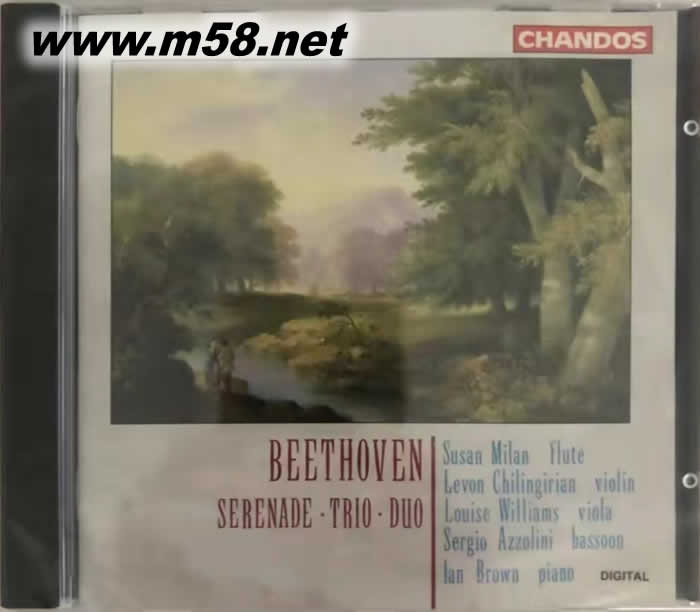 BEETHOVEN SERENADE TRIO DUO 長(zhǎng)笛小夜曲 鋼琴三重奏,鮑羅丁三重奏團(tuán)專輯正面圖片