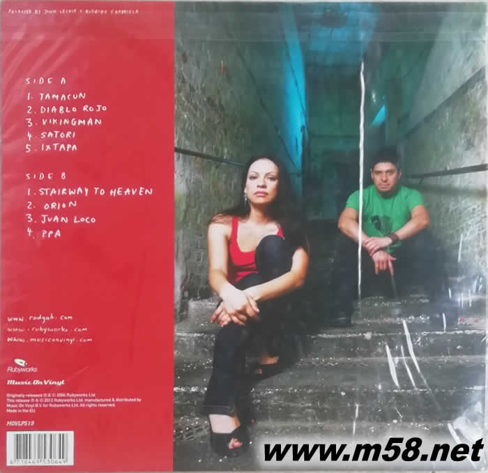 Rodrigo y Gabriela吉它二人組同名 黑膠專(zhuān)輯背面圖片