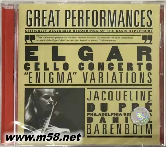 爾加 大提琴協(xié)奏曲 海景 ELGAR CELLO CONCERTO 報(bào)紙版專輯正面圖片