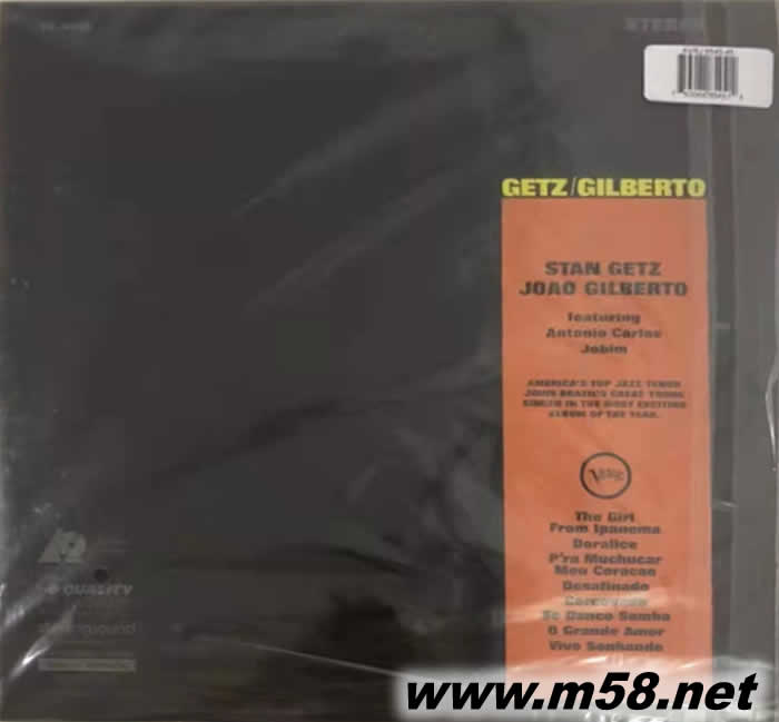 FEATURING ANTONIC CARLOS JOBIN 180g 45RPM LP黑膠專輯背面圖片