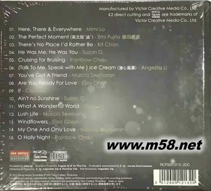 Female Sampler 發(fā)燒中的女聲 K2HD 限量版專輯背面圖片