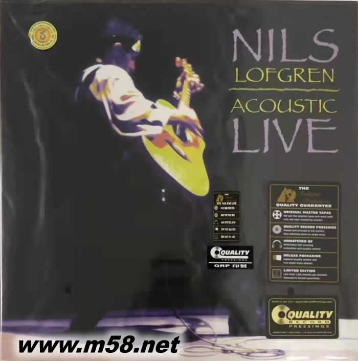 尼爾斯洛夫格林 現場音樂會Acoustic Live 180g 45RPM LP 黑膠專輯正面圖片